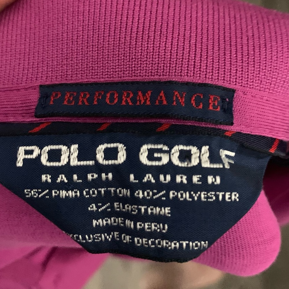 POLO GOLF Raspberry Polo - Picture 2 of 5
